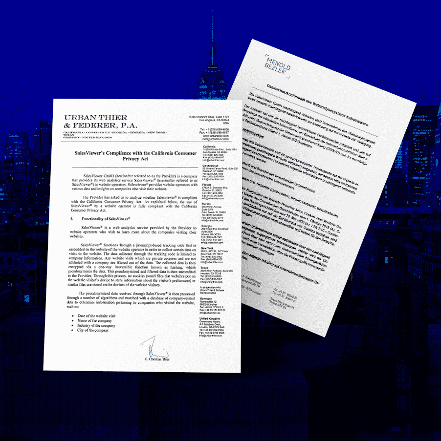 International data protection certificates