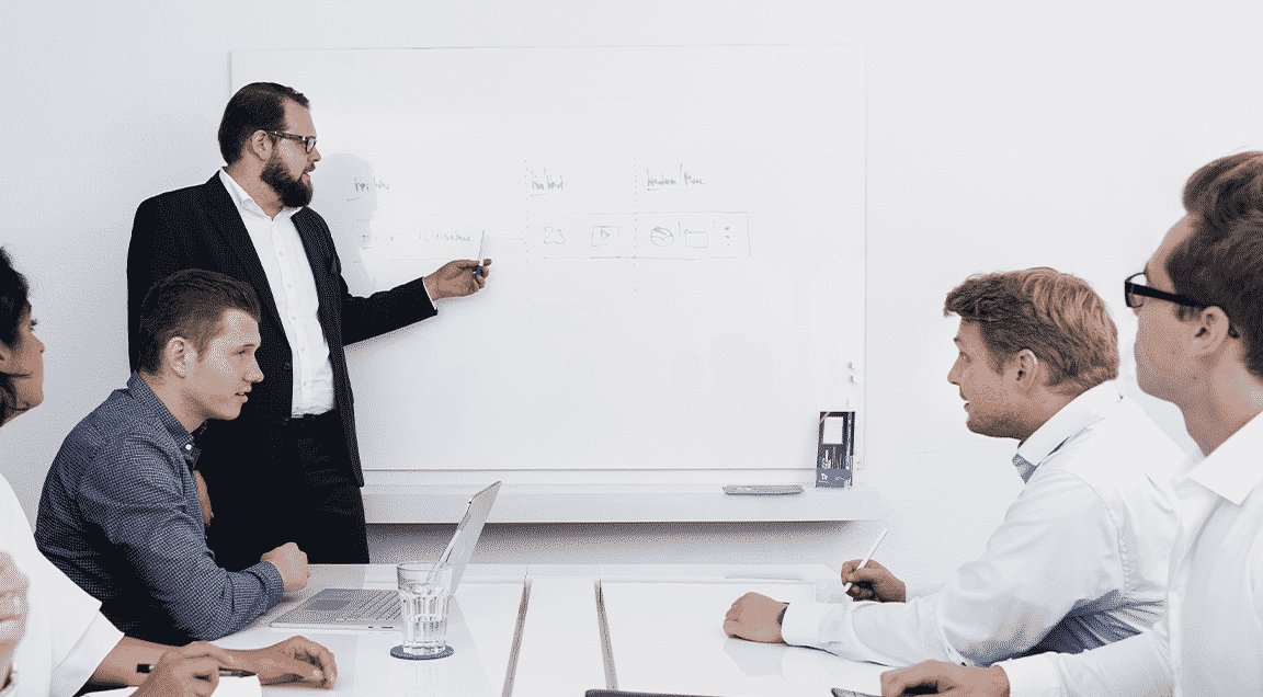 Meeting at the headquarters