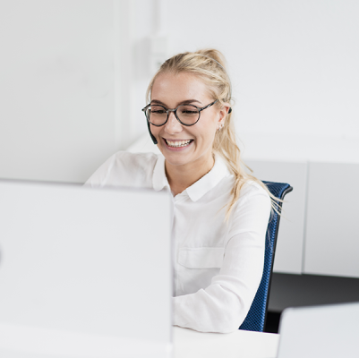 Young female employee