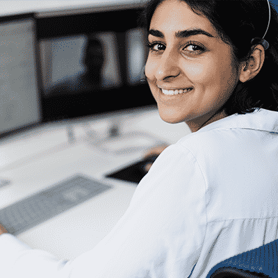 Young femal office worker