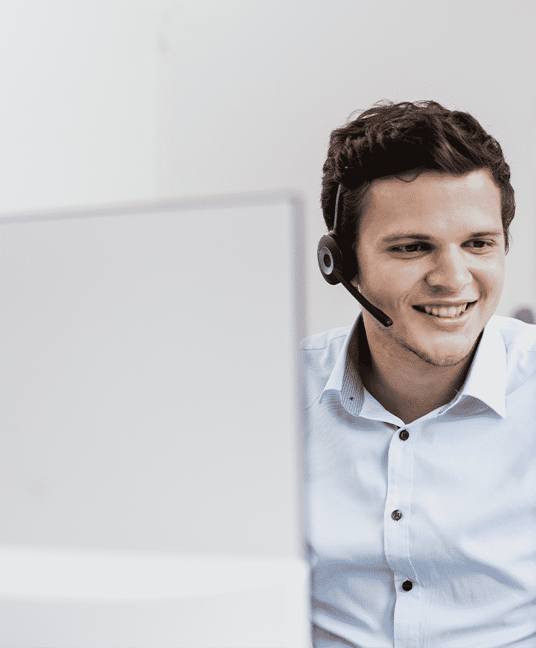 Ein SalesViewer® Mitarbeiter aus dem Kundenservice