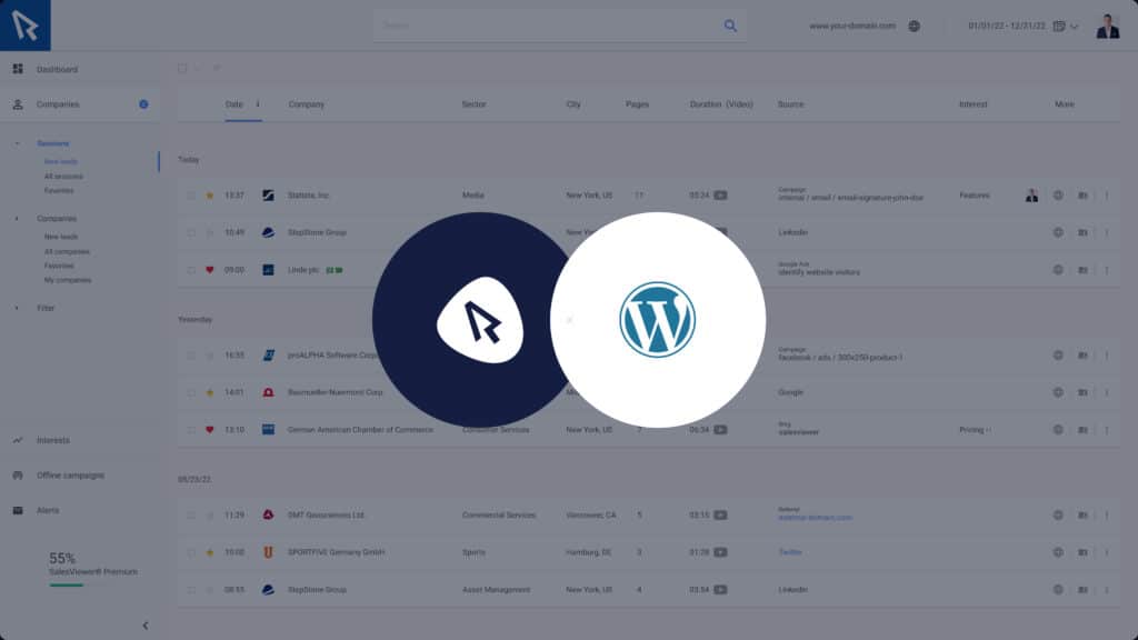 SalesViewer® in WordPress implenentieren