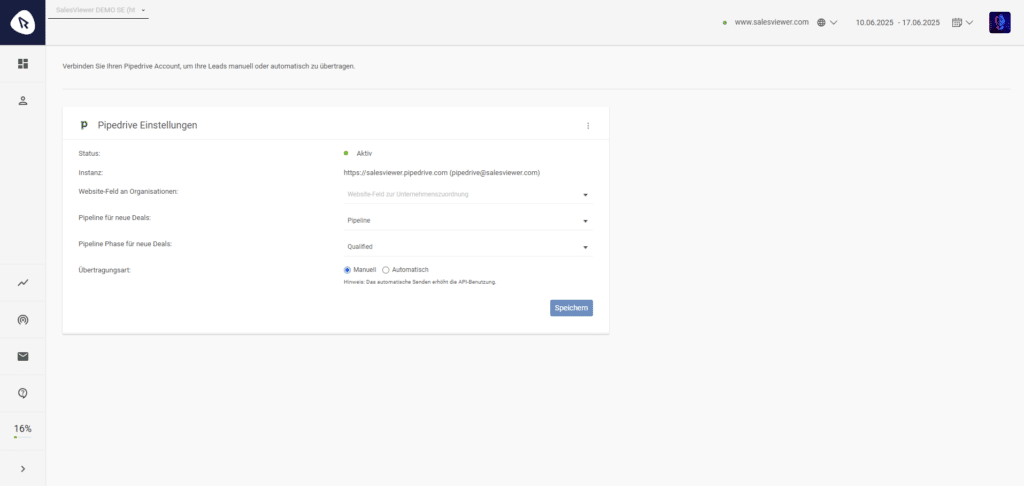 Pipedrive Konfiguration